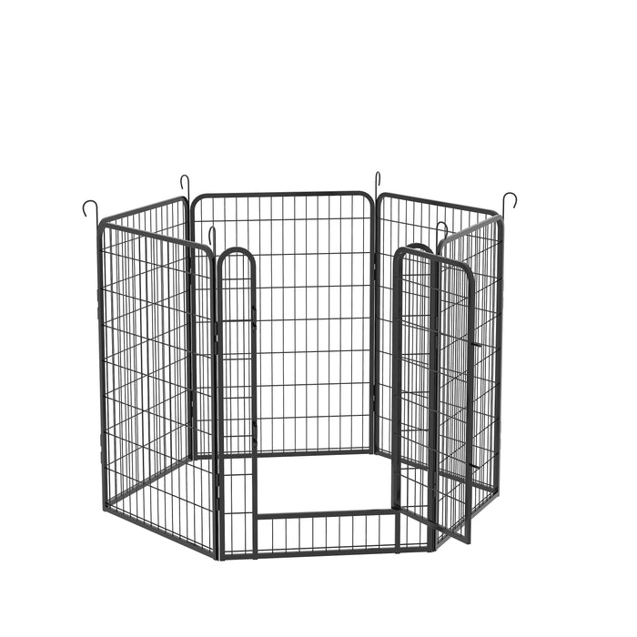 Heavy Duty Metal Playpen With Door, Dog Fence Pet Exercise Pen