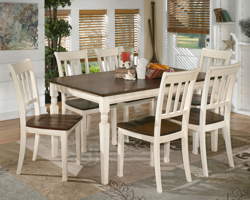 Whitesburg - Brown / Cottage White - Dining Room Side Chair (Set of 2)