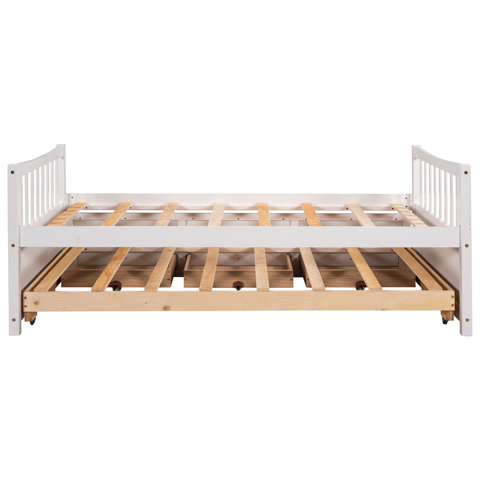 Twin Size Daybed With Trundle And Drawers