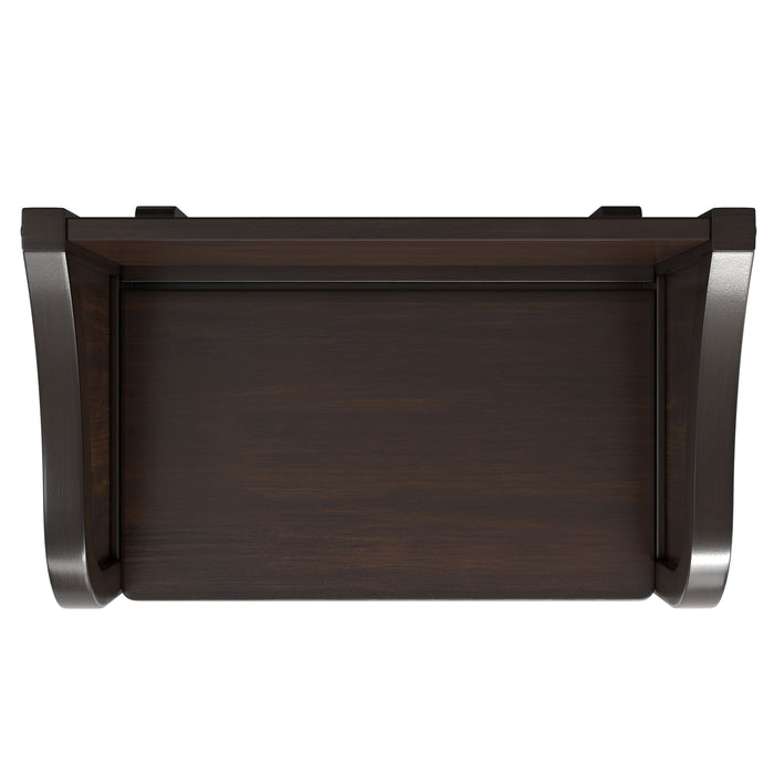 Connaught - Small Entryway Storage Bench - Chestnut Brown