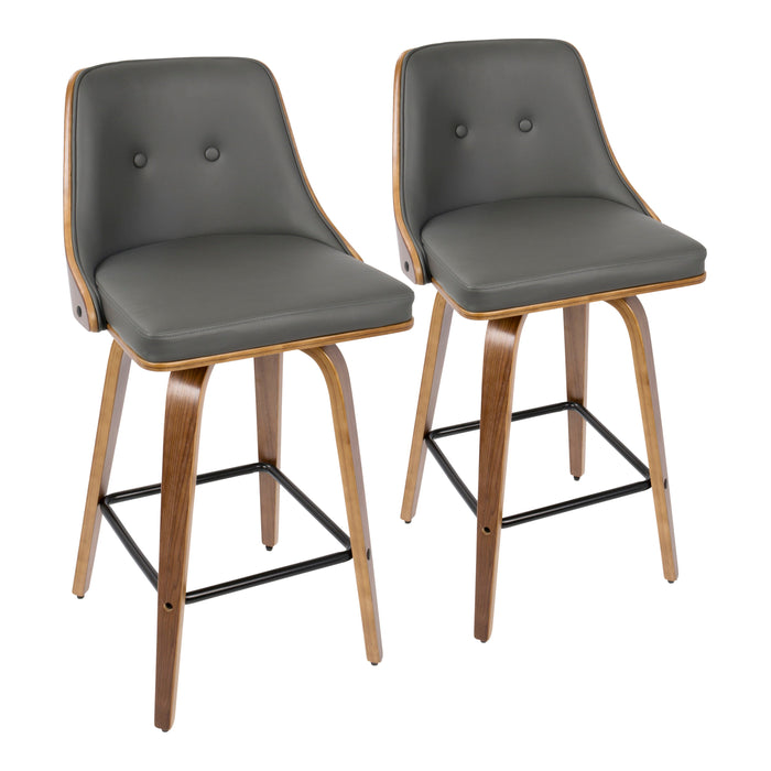 Gianna - Mid Century Modern Counter Stool (Set of 2)