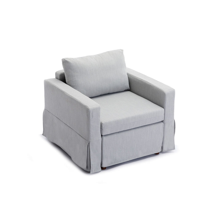 4 Seat Module Sectional Sofa Couch With 1 Ottoman For Living Room, Seat Cushion And Back Cushion Non-Removable And Non-Washable