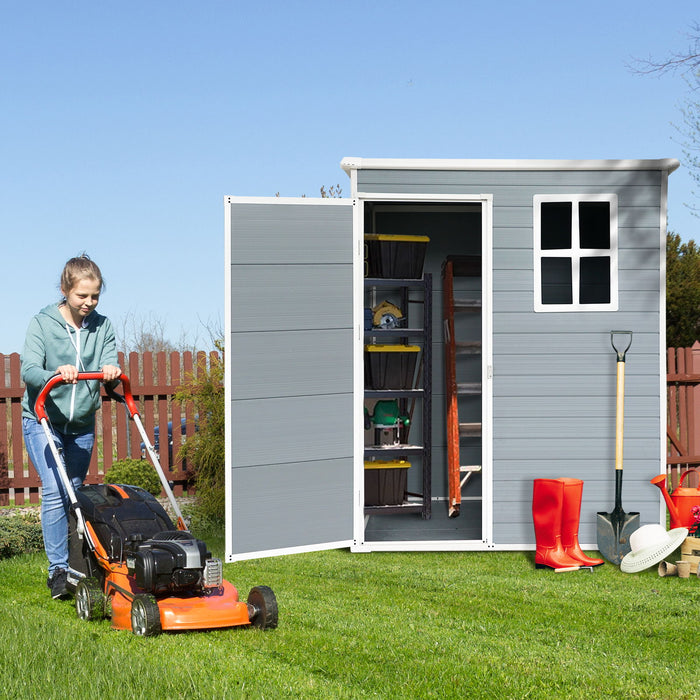 Outdoor Storage Shed Kit Perfect To Store Patio Furniture