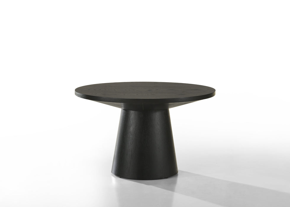 Jasper - 29" Round Coffee Table - Ebony Black