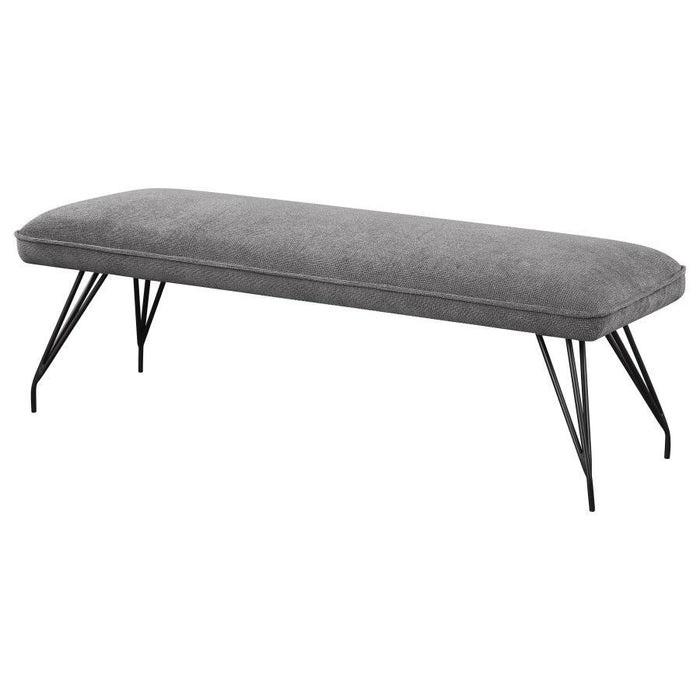 Dodson - Fabric Upholstered Dining Bench - Gray