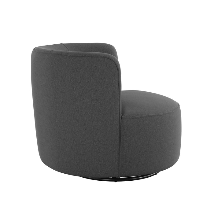 Benz - Swivel Glider Accent Chair - Gray