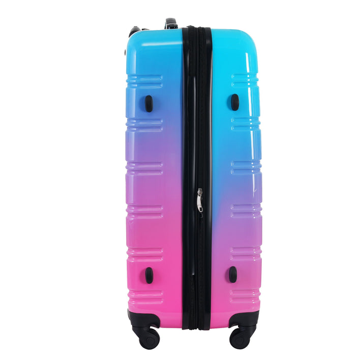 Hardshell Luggage Sets 3 Piece Gradient Color Expandable Suitcase With Spinner Wheels And Tsa Lock Lightweight 20" 24" 28" Available