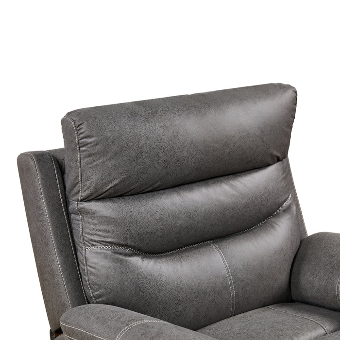 Dual Okin Motor Rocking And 240° Swivel Single Sofa Seat Recliner Chair Infinite Position, Head Rest With Power Function