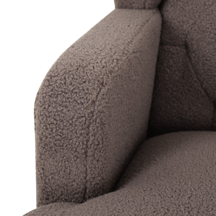 Upholstered Accent Chair Tufted Armchair For Living Room And Bedroom