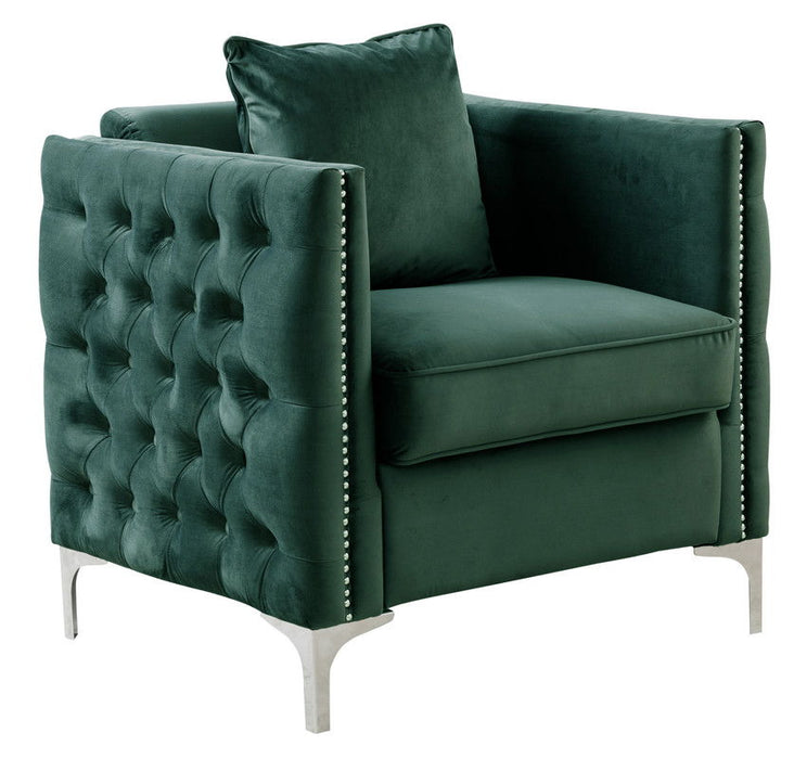 Bayberry - Velvet Chair With 1 Pillow