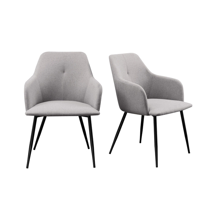 Contemporary Upholstered Woven Dining Chairs