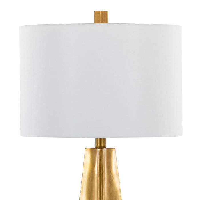 Pompeii - Contemporary Table Lamp - Gold / White