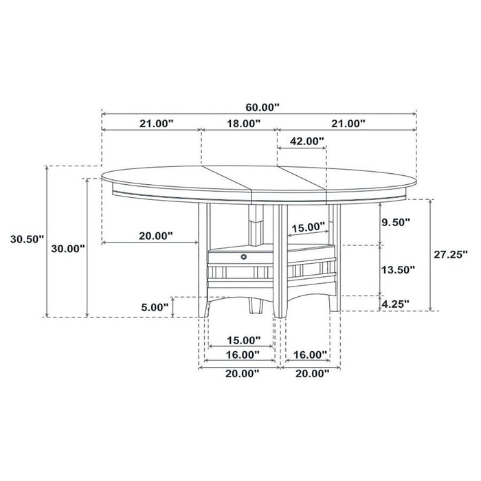 Lavon - Transitional Five-piece Dining Set