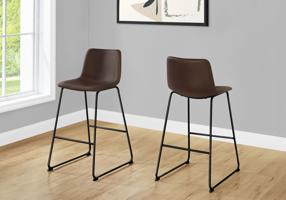 Office Chair, Bar Height, Standing, Computer Desk, Work, Leather Look, Contemporary, Modern