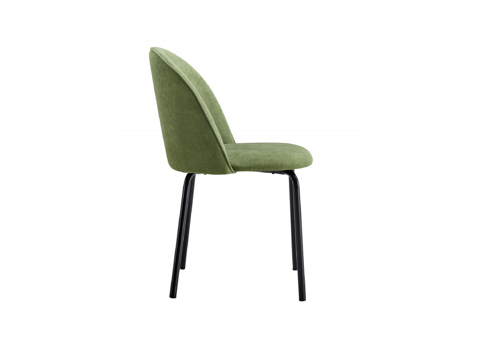 Modern Chair With Iron Tube Legs, Soft Cushions And Comfortable Backrest, Suitable For Dining Room, Living Room, Cafe