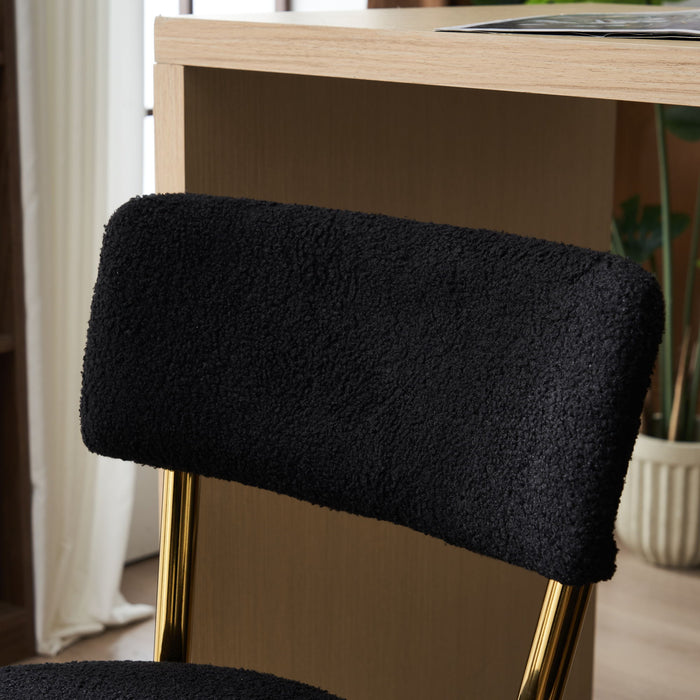 Modern Teddy Fabric Upholstered Bar Stools