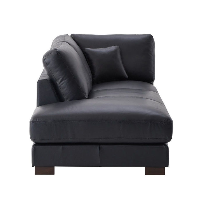 Geralyn - Sectional Sofa With 2 Pillows - Black