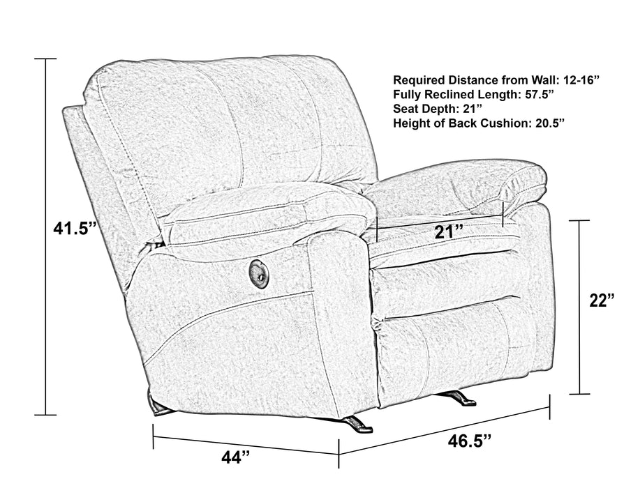 Reyes - Power Lay Flat Recliner