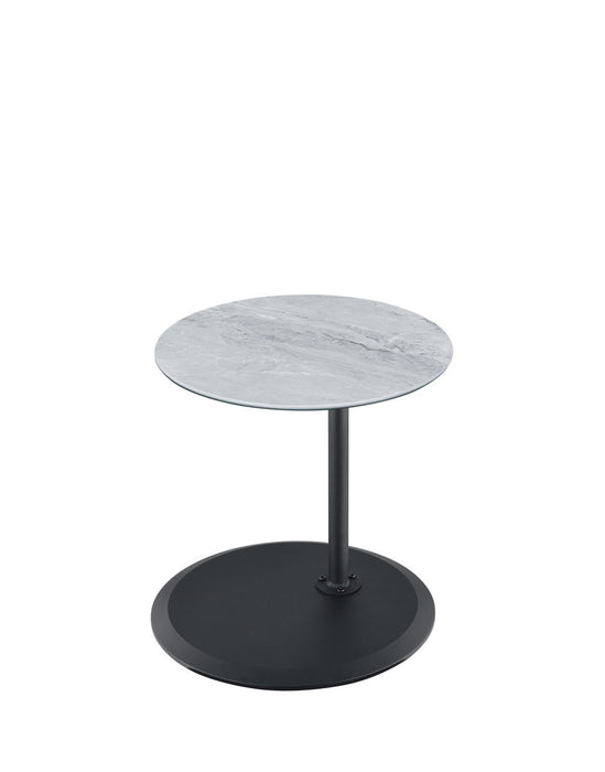 Orbit - 15.5" End Table With Height Adjustable Marble Textured Top