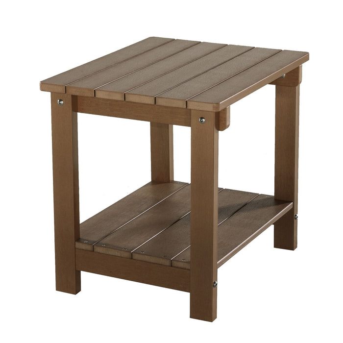 Key West - Weather Resistant Outdoor Indoor Plastic Wood End Table