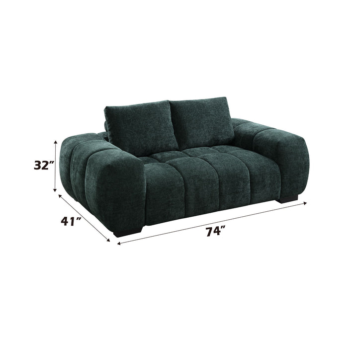 Ferrand - Chenille Loveseat - Green