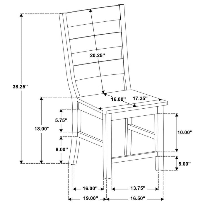 Newport - Rectangular Trestle Table Dining Set