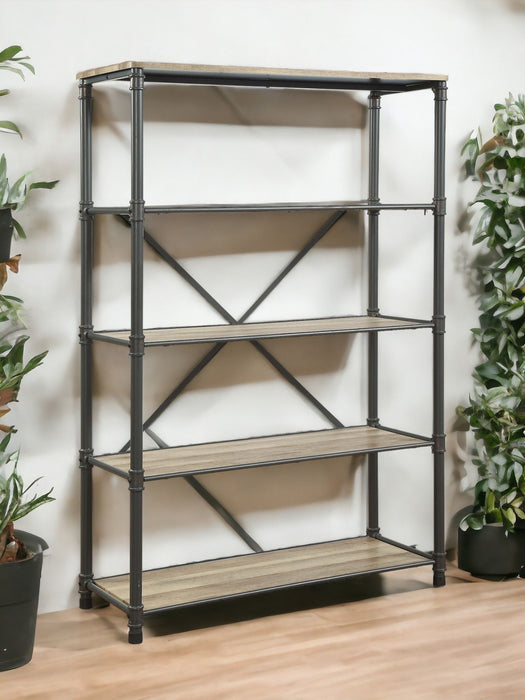 Itzel - Bookshelf - Gray / Oak