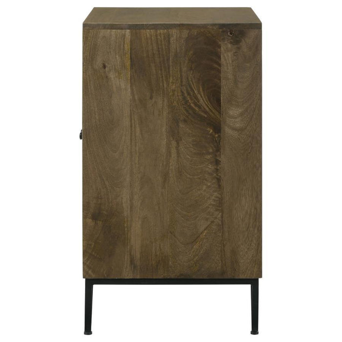 Zaria - 2-Door Wooden Accent Cabinet - Brown