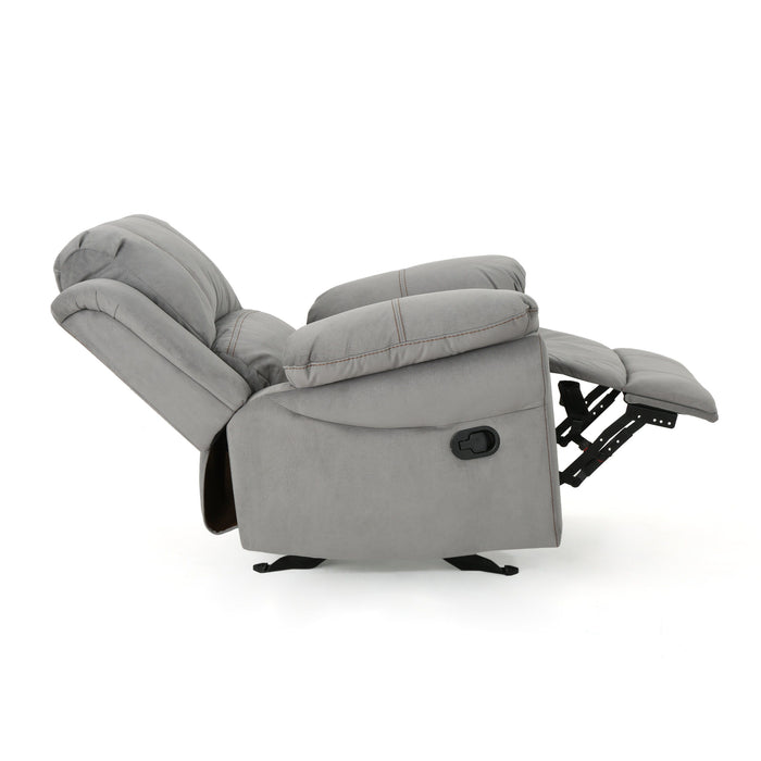 Wide - Manual Glider Standard Recliner - Gray