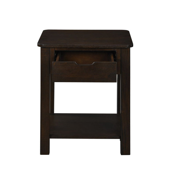 Flora - MDF Lift Top Coffee Table With Shelves - Dark Brown