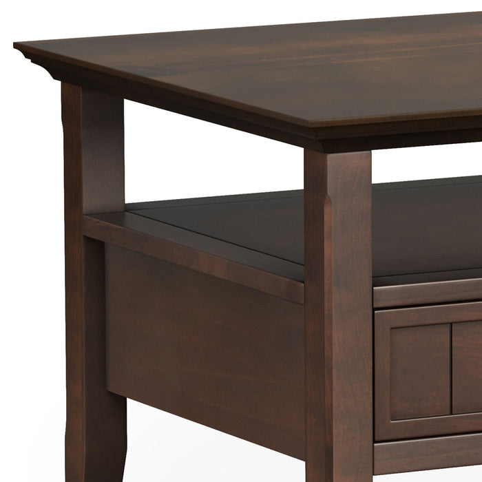 Acadian - Coffee Table with Drawer - Brunette Brown