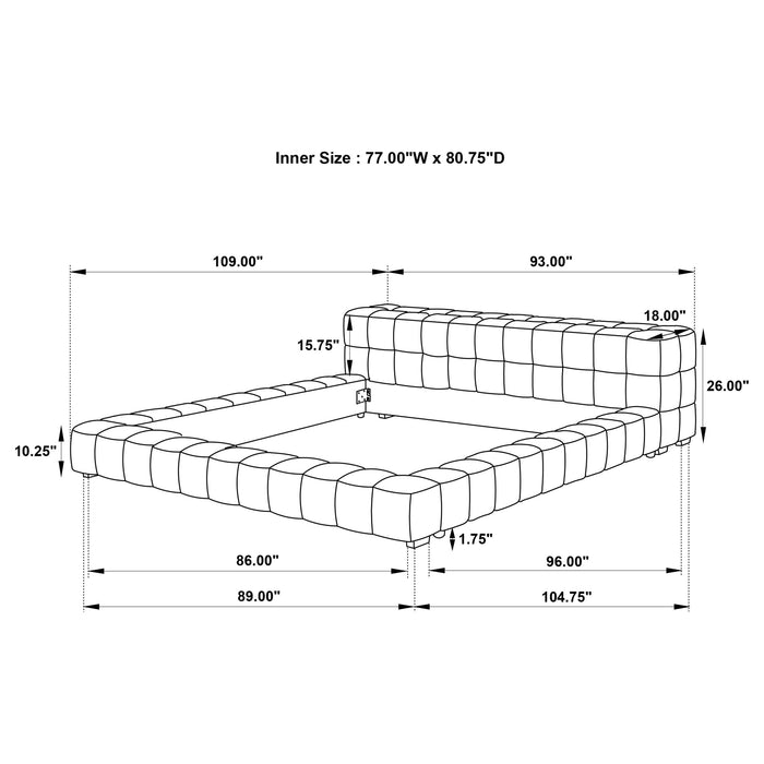 Trinity - Upholstered Platform Bed