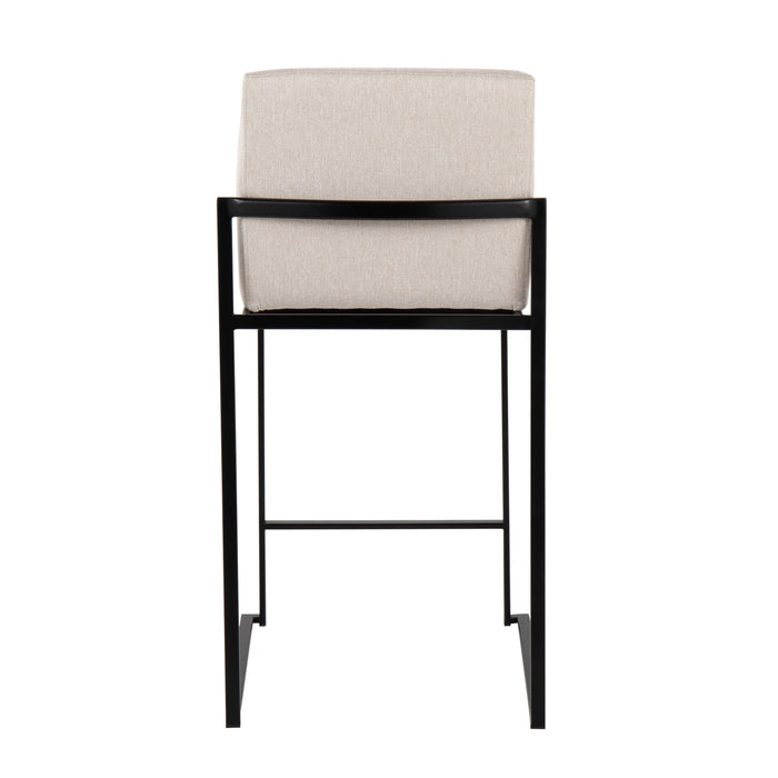 Fuji - Contemporary Modern Elegance, High Back Counter Stool