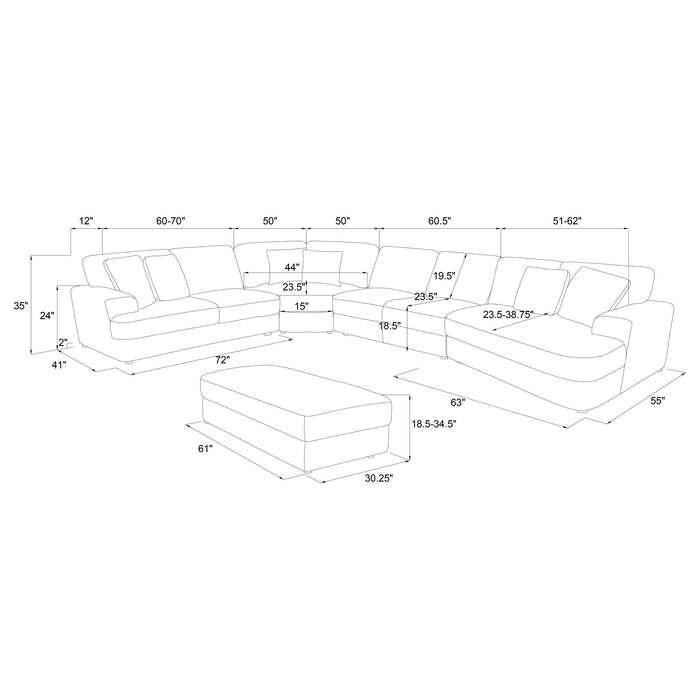 Emberson - Upholstered Modular Sectional Sofa