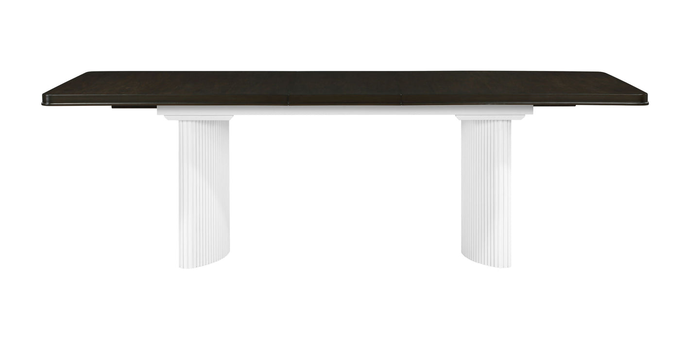 Carene - Dining Table (With Leaf) - Brown / White