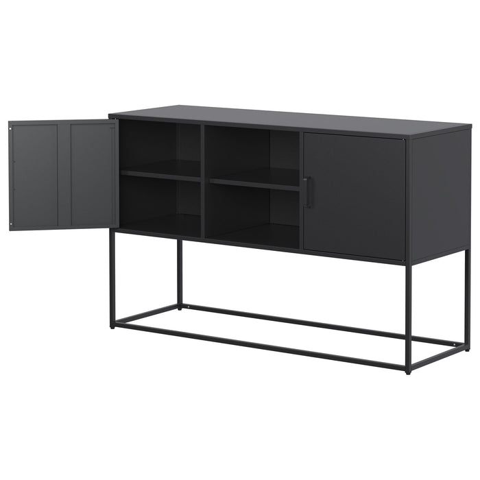 Modern Sideboard Buffet With Plenty Of Storage Space, Anti-Tilt Mechanism, Elegant Handles, Silent Magnetic Closure And Eco-Friendly Finish For Kitchen, Dining Room And Living Room