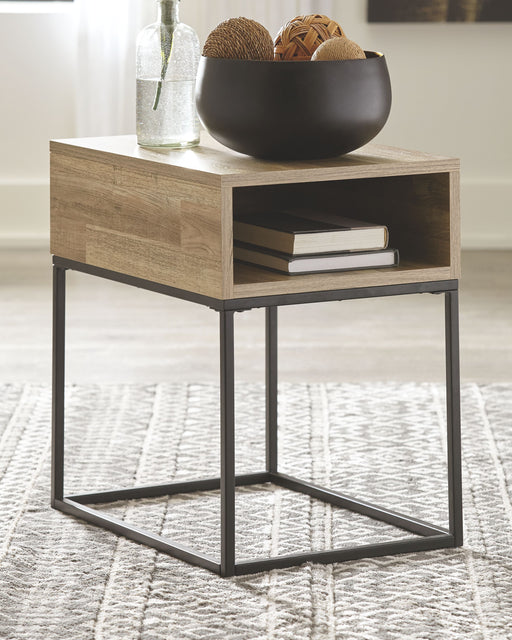 Gerdanet - Natural - Rectangular End Table Unique Piece Furniture