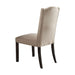 Gerardo - Side Chair (Set of 2) - Beige Linen & Weathered Espresso Unique Piece Furniture