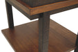 Stanah - Brown / Beige - Rectangular End Table Unique Piece Furniture
