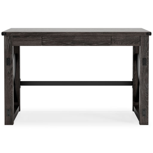 Freedan - Grayish Brown - Home Office Desk Unique Piece Furniture