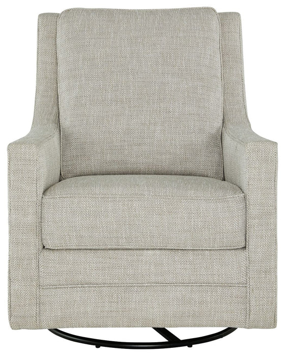 Kambria - Fog - Swivel Glider Accent Chair Unique Piece Furniture