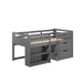 Fabiana - Twin Loft Bed - Gray Finish Unique Piece Furniture