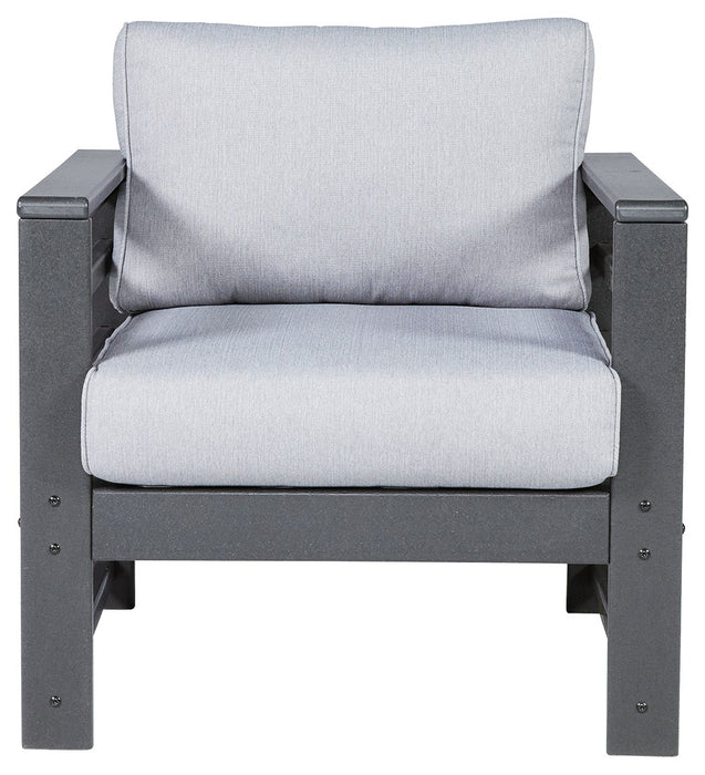 Amora - Charcoal Gray - Lounge Chair W/Cushion (Set of 2) Unique Piece Furniture