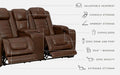 Backtrack - Chocolate - 2 Pc. - Power Reclining Sofa, Loveseat Unique Piece Furniture