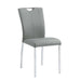 Pagan - Side Chair (Set of 2) - Gray PU & Chrome Finish Unique Piece Furniture