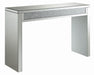 Gillian - Rectangular Sofa Table - Silver And Clear Mirror Unique Piece Furniture