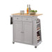 Tullarick - Kitchen Cart - Natural & Gray Unique Piece Furniture