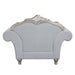 Pelumi - Chair - Light Gray Linen & Platinum - Finish Unique Piece Furniture