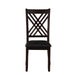 Katrien - Side Chair (Set of 2) - Black PU & Espresso Unique Piece Furniture