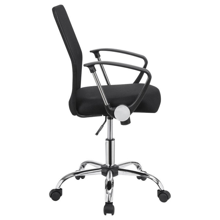 Gerta - Office Chair With Mesh Backrest - Black And Chrome Unique Piece Furniture